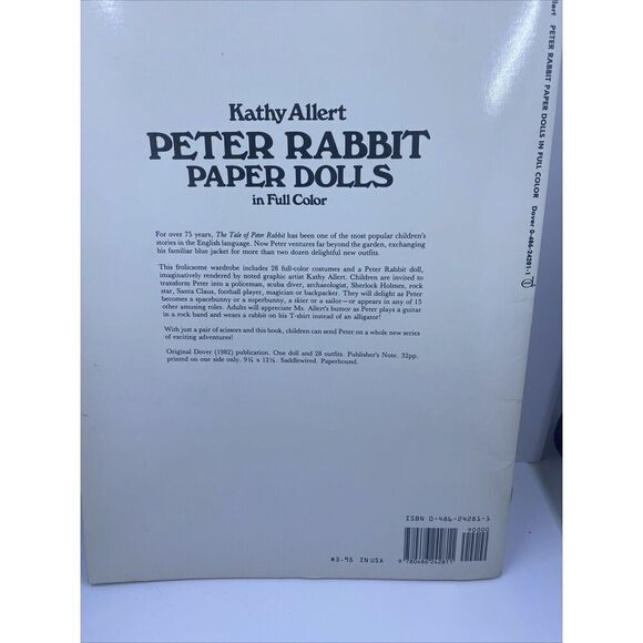 Vintage Peter Rabbit Paper Dolls Full Color Kathy Allert Uncut 1982 - Picture 5 of 12